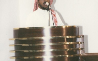 إحدى المحاضرات : د. علي الشعبي – د. علي يحي عريشي .