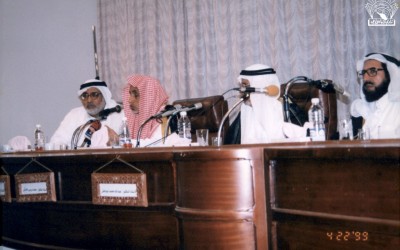 أحد اللقاءات مع : – د. حسن الهويمل – د. بكر با قادر – د. عبد الله أبو داهش ……