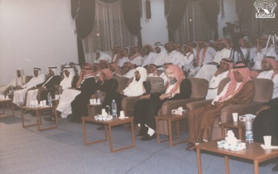من أنشطة النادي ومحاضراته : محاضرة د. إبراهيم مبارك الجوير – إدارة الأستاذ / محمد زايد الألمعي .
