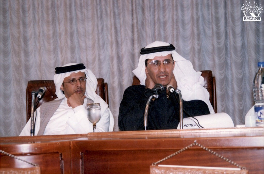 أحد اللقاءات : – محمد الحميد – د. علي سعد الموسى – عبد الله ثابت – أحمد التيهاني ..